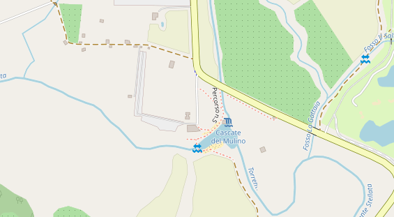 Golfhotel auf Satellitenbild