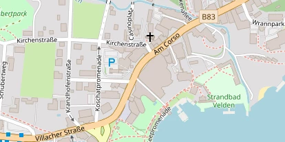 Golfhotel auf Satellitenbild