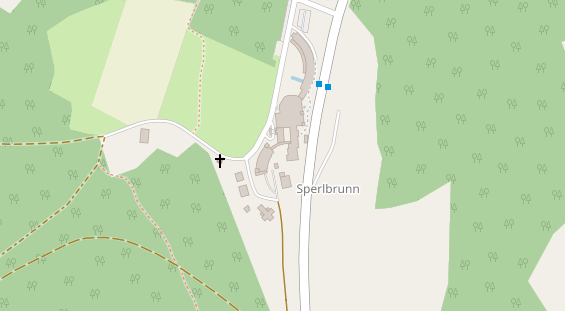 Golfhotel auf Satellitenbild