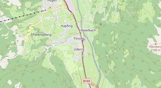 Golfhotel auf Karte