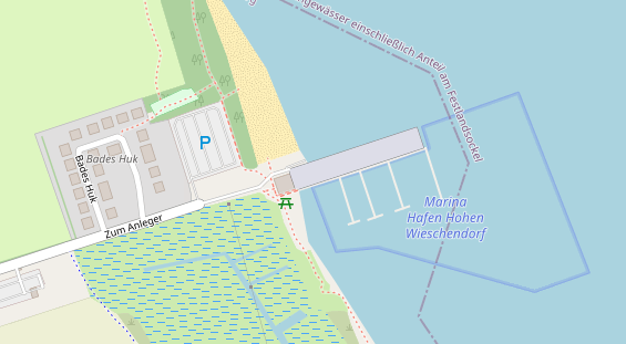 Golfhotel auf Satellitenbild