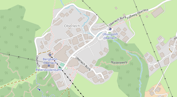 Golfhotel auf Satellitenbild