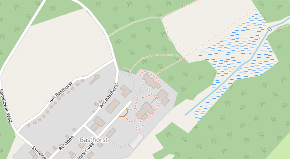 Golfhotel auf Satellitenbild