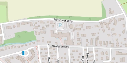 Golfhotel auf Satellitenbild