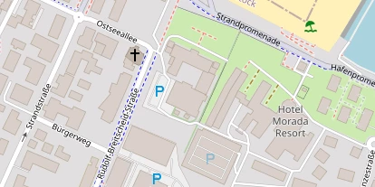 Golfhotel auf Satellitenbild