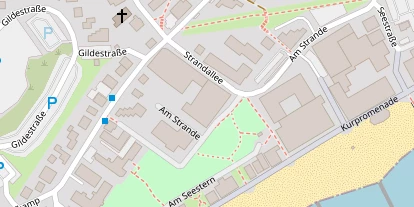 Golfhotel auf Satellitenbild