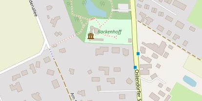 Golfhotel auf Satellitenbild