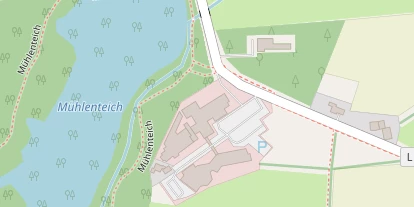 Golfhotel auf Satellitenbild