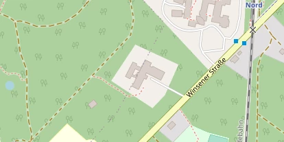 Golfhotel auf Satellitenbild