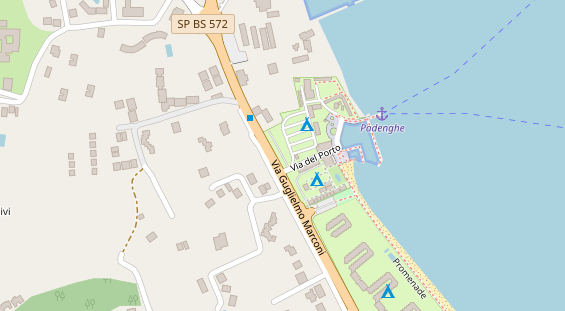 Golfhotel auf Satellitenbild