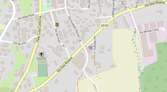 Golfhotel auf Satellitenbild