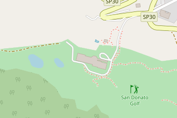 Golfhotel auf Karte