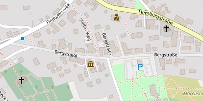 Golfhotel auf Satellitenbild