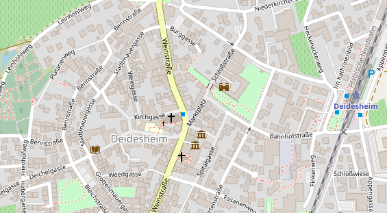 Golfhotel auf Satellitenbild