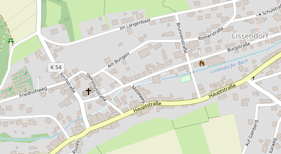 Golfhotel auf Satellitenbild