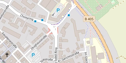 Golfhotel auf Satellitenbild