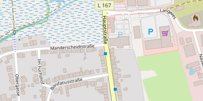 Golfhotel auf Satellitenbild