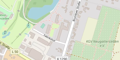 Golfhotel auf Satellitenbild