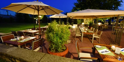 Golfurlaub - Abendmenü: 3 bis 5 Gänge - Rauenberg - Gartenterrasse - Hotel Vorfelder