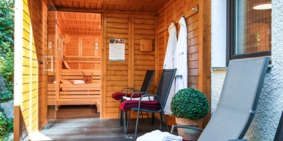 Golfurlaub - Terrasse - Fürstenzell - Finnische Außensauna mit 95°C - AktiVital Hotel 