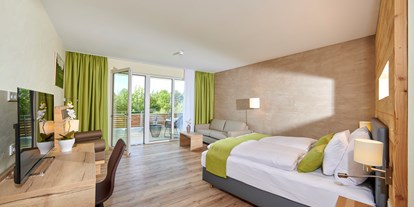 Golfurlaub - Balkon - Komfort-Doppelzimmer Gäuboden - Bachhof Resort Straubing - Hotel und Apartments