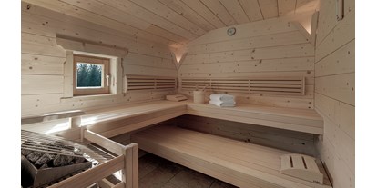 Golfurlaub - Lichtenau im Mühlkreis - INNs HOLZ Chalet Sauna des Private Spas im Chalet - INNs HOLZ Chaletdorf