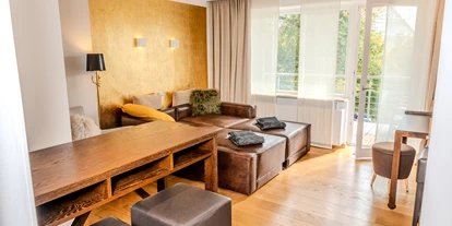 Golfurlaub - Zimmersafe - Donaustauf - Die Traumsuite Wohnbereich - Aparthotel Parsberg, GreenDesign, 15 serviced Apartments und Suiten