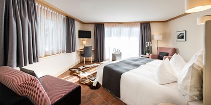 Golfurlaub - Zimmer mit Fernsicht - Susten - Zimmer und Suiten im Alpen Chic-Stil - GOLFHOTEL Les Hauts de Gstaad & SPA