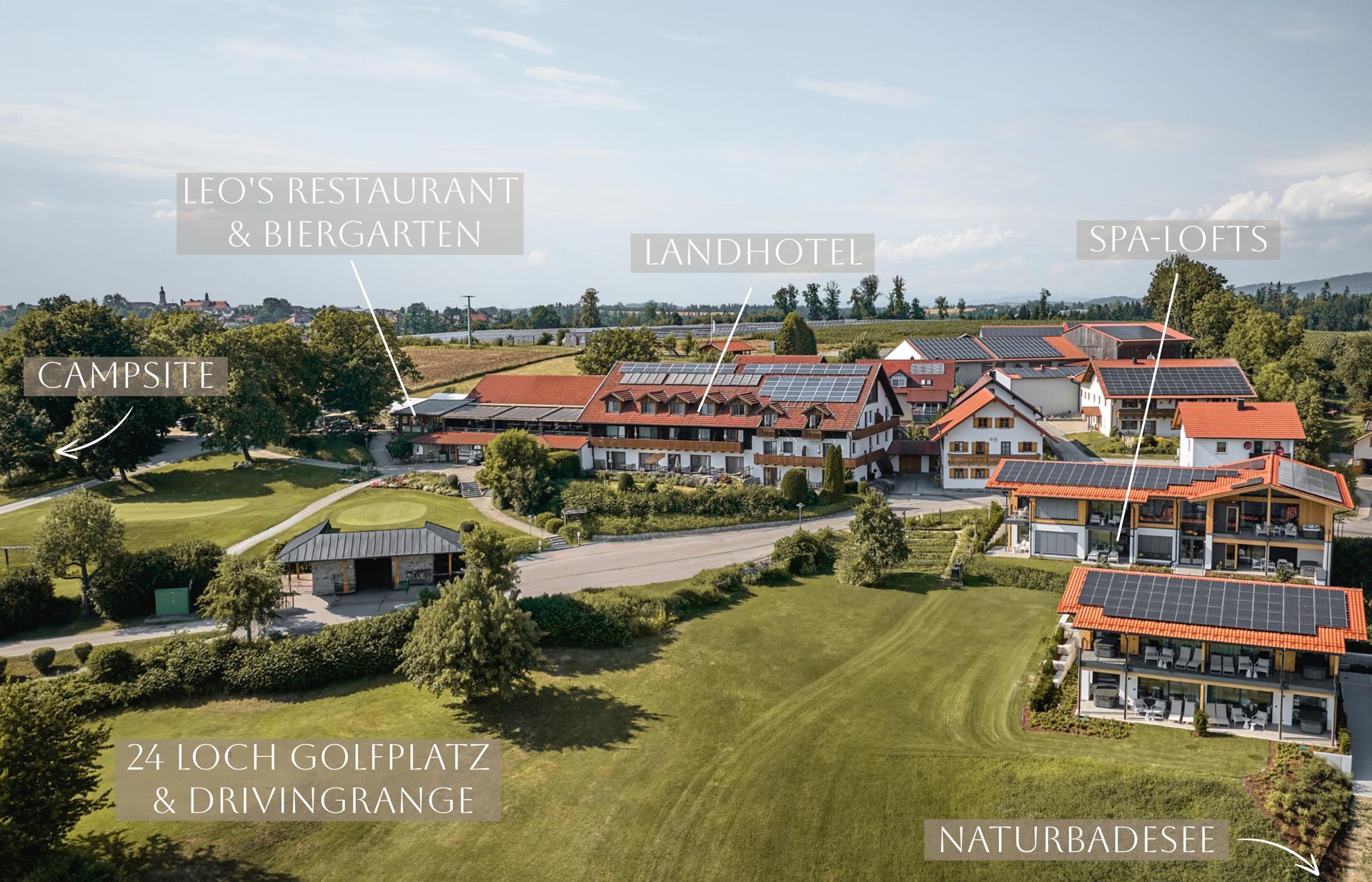 Golfhotel - Übersichtsfoto Golf Resort - ANETSEDER - Landhotel, Lofts & Golf