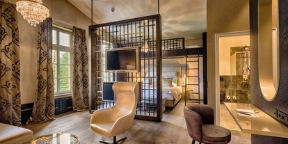 Golfurlaub - Deutschland - Neues stylisches Familienzimmer mit Hochbett im Schwarzwaldhaus, buchbar auch für Paare. - Parkhotel Adler