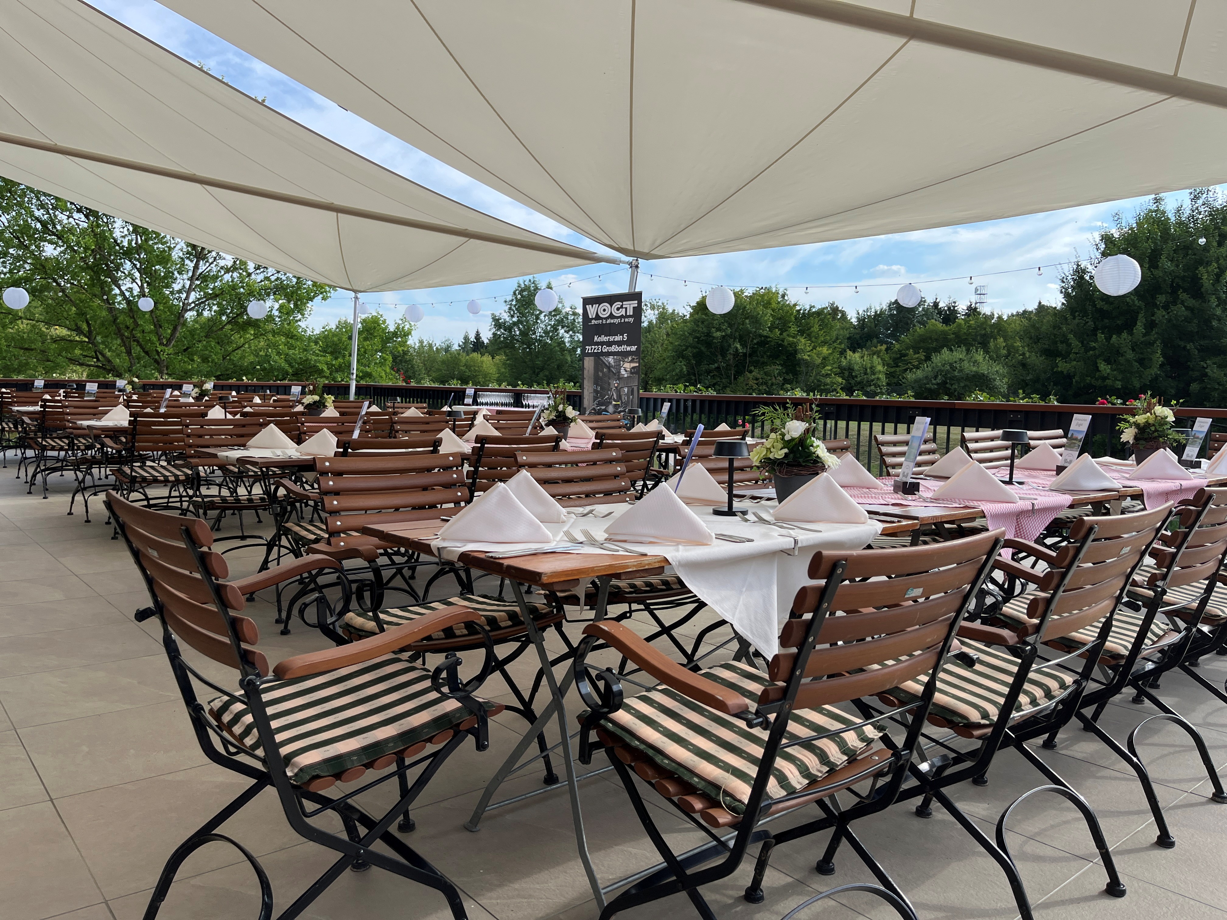 Golfhotel: Hotelterrasse von Raum Heidelberg - Flair Park-Hotel Ilshofen