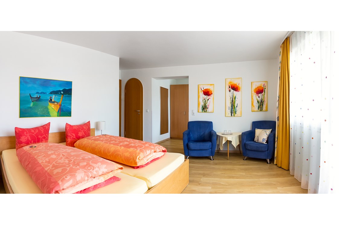 Golfhotel: Doppelzimmer mit Seeblick - Apart Hotel Stadtgarten