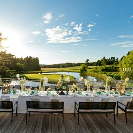 Golfhotel: Terrasse oben für Veranstaltungen ©Inge Prader - Golfresort Haugschlag