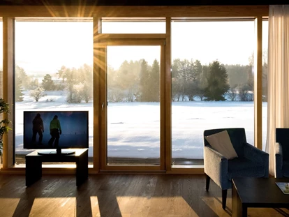 Golfurlaub - Haartrockner - Blick aus der Fairway-Suite Winter ©Christian Freitag - Golfresort Haugschlag