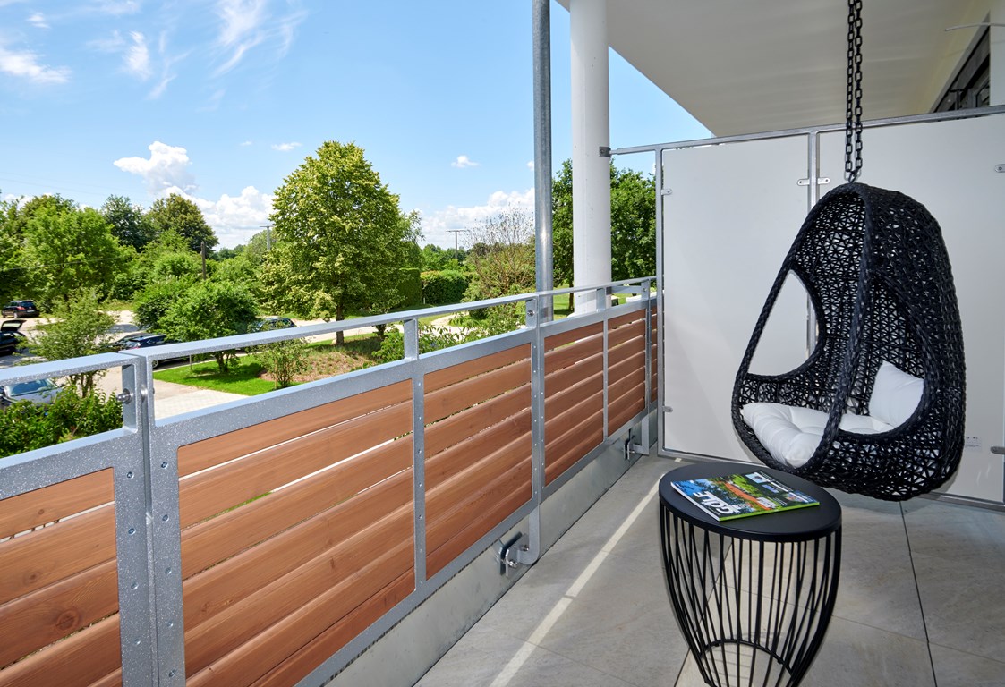 Golfhotel: Balkon Komfort - Doppelzimmer Südseite - Bachhof Resort Straubing ****