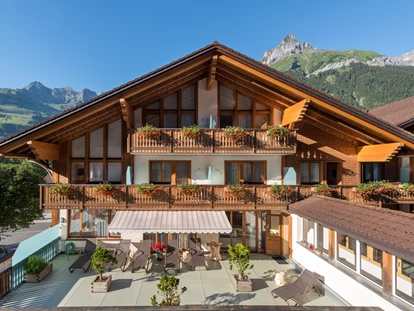 Golfurlaub - Haartrockner - Aussenansicht Hotel Eienwäldli - Alpenresort Eienwäldli Engelberg