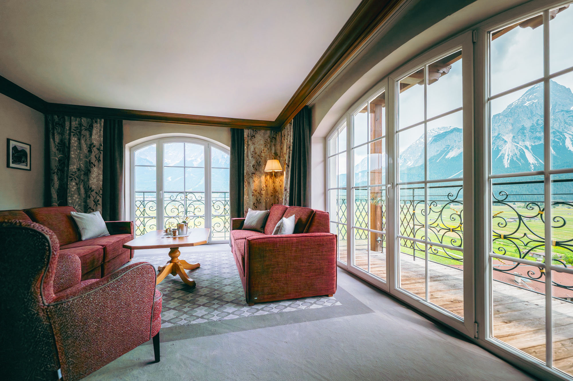 Golfhotel: Suite mit Bergblick - Hotel Post Lermoos