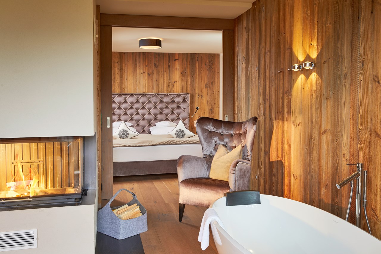 Sporthotel Ellmau Zimmerkategorien Suite Bergfeuer 75 m²