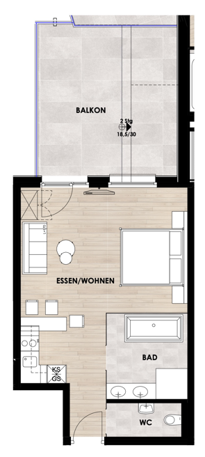 AlpenParks Hotel & Apartment Taxacher Kirchberg in Tirol Zimmerkategorien Penthouse Studio DELUXE (2+1) (2+2)	