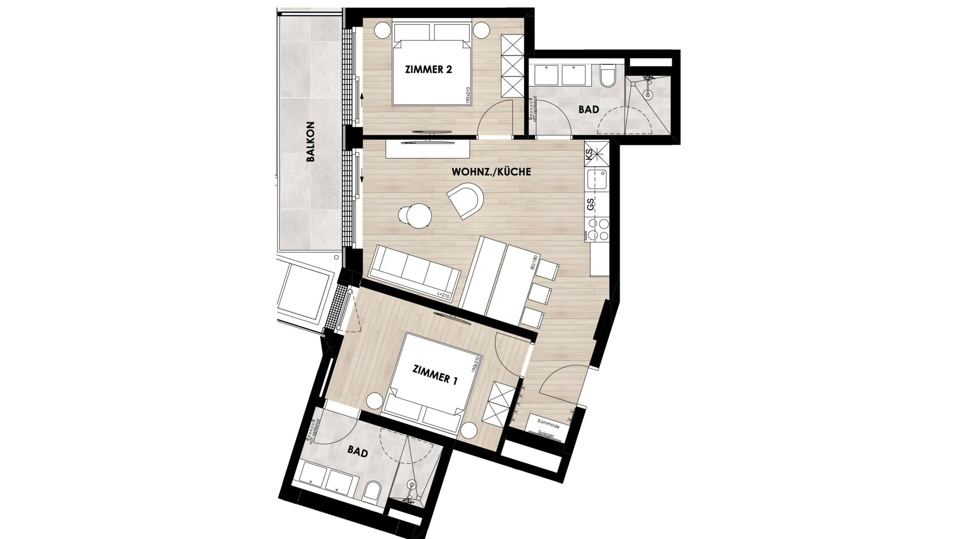 AlpenParks Hotel & Apartment Taxacher Kirchberg in Tirol Zimmerkategorien Apartment PREMIUM (4+2)	