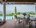 Golfhotel: Esstisch fuer 8 Personen - Golfvilla BELVEDERE LAGO MAGGIORE ITALIEN
