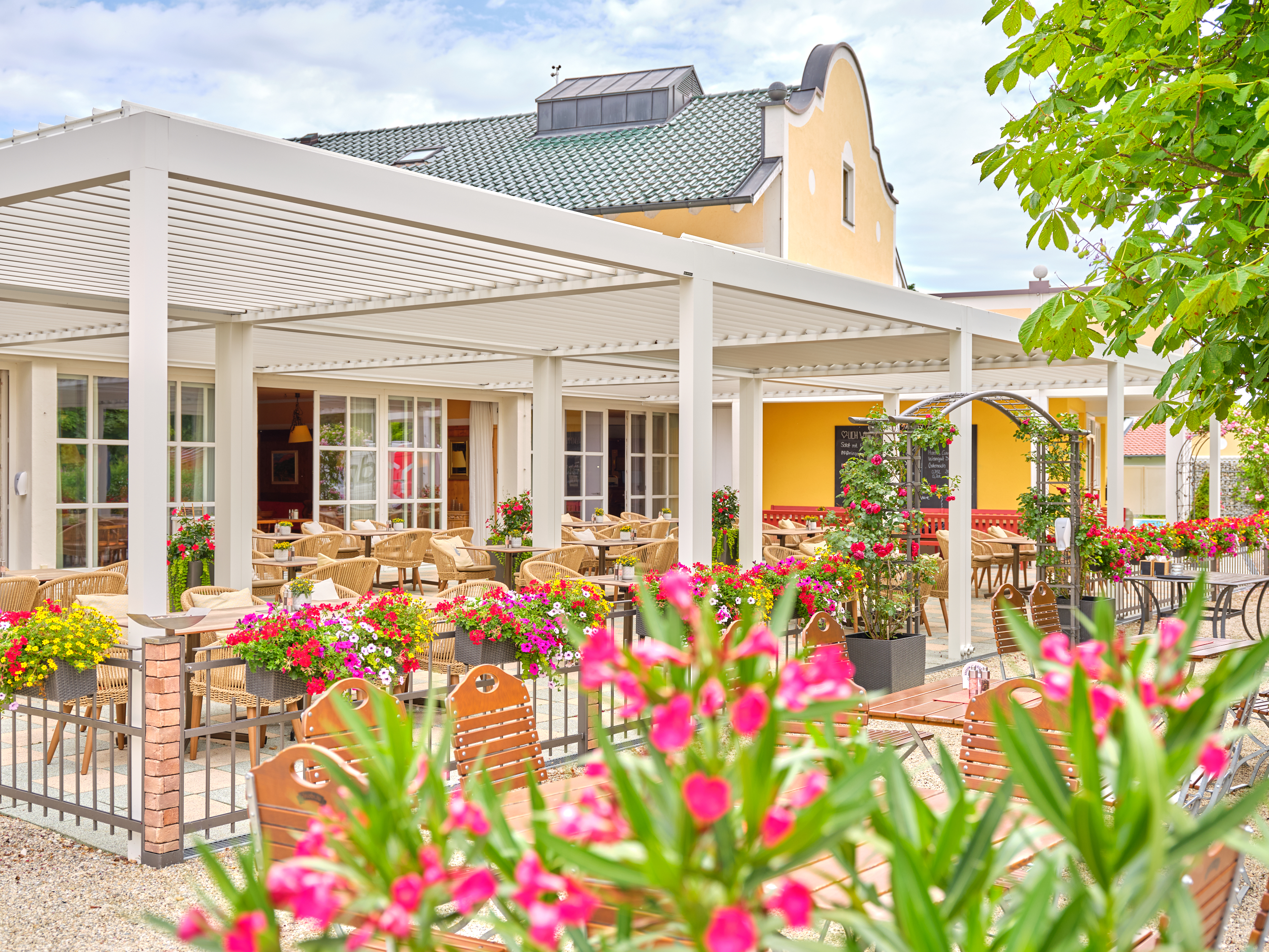 Golfhotel: Terrasse - Gutshof Penning