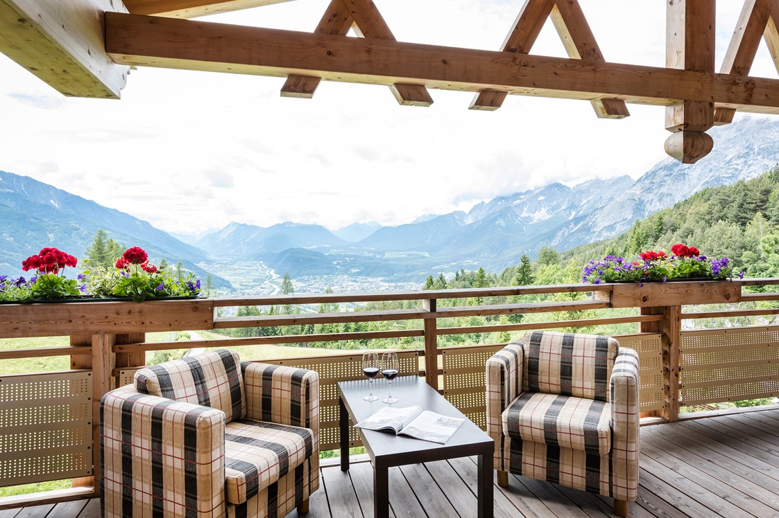 Golfhotel: Balkon mit Aussicht - Inntalerhof - DAS Panoramahotel