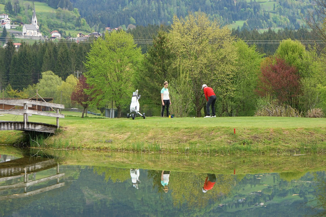 Golfhotel: GC Berg im Draual, Abschlag 2 - Hotel Glocknerhof ****