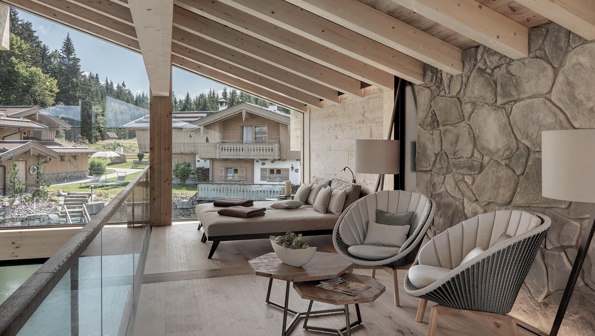 Golfurlaub - PLZ 94518 (Deutschland) - INNs HOLZ Natur- & Vitalhotel****s Panoramalounge - INNs HOLZ Natur- & Vitalhotel****s