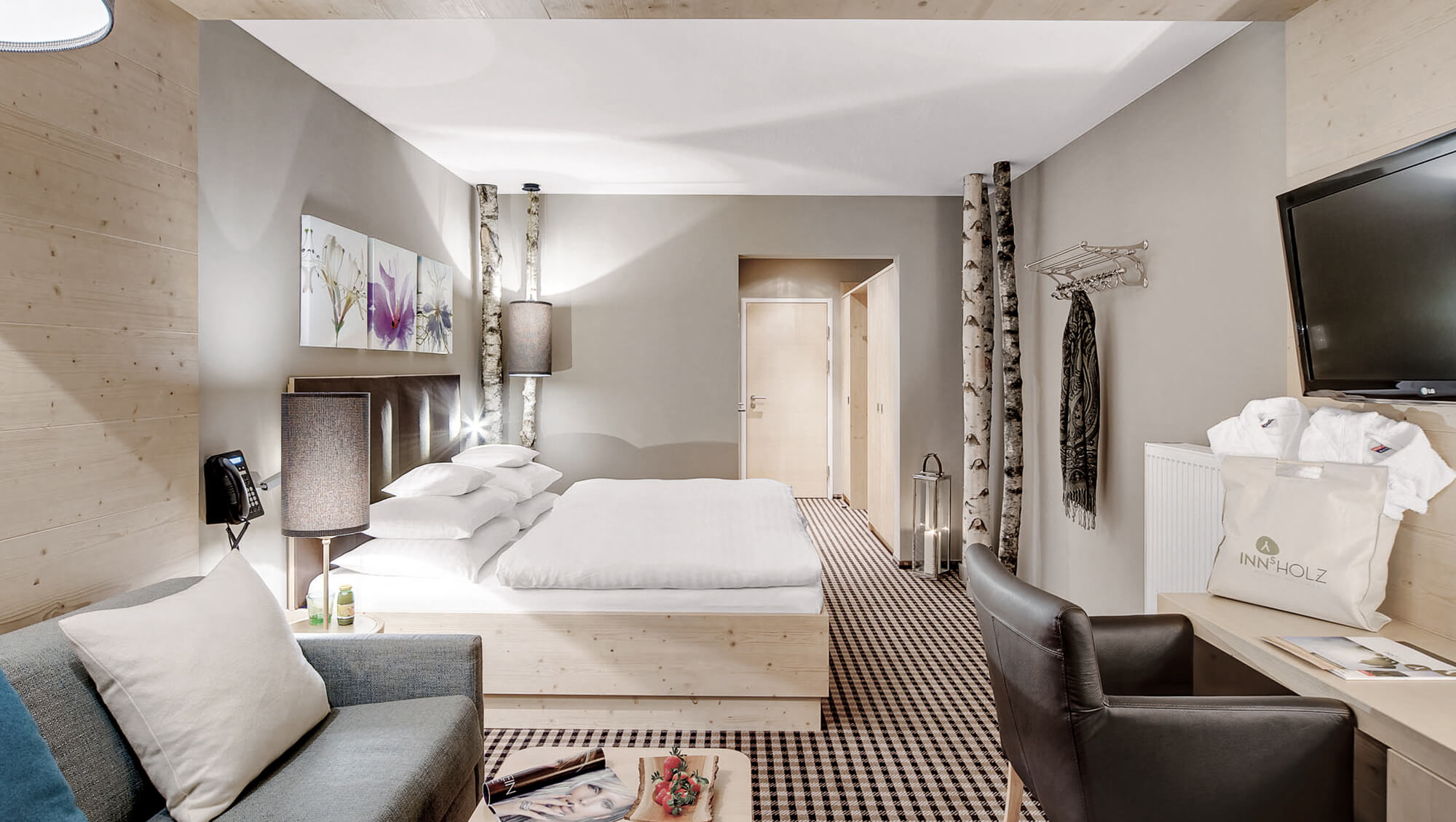 Golfhotel: INNs HOLZ Natur- & Vitalhotel****s Moldaublickzimmer - INNs HOLZ Natur- & Vitalhotel****s