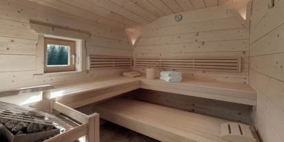 Golfurlaub - Sauna - INNs HOLZ Chalet Sauna des Private Spas im Chalet - INNs HOLZ Chaletdorf