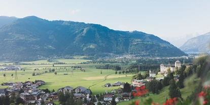 Golfurlaub - Restaurant - Blick auf die Burg Kaprun - Hotel Sonnblick