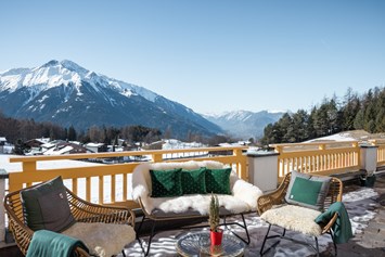 Golfhotel: Die Terrasse im Winter - Vitalhotel Kaiserhof