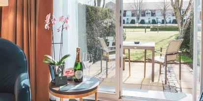 Golfurlaub - Restaurant - Deluxe Zimmer mit Terrasse - SCHLOSS Hotel Fleesensee